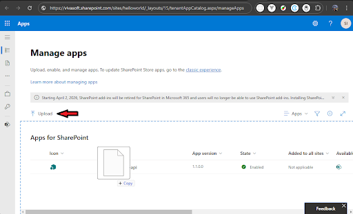 Manage apps